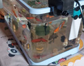 闊庭（KUOTING） 魚缸懶人魚缸家用客廳辦公室金魚缸過濾魚缸藍(lán)色款 曬單實(shí)拍圖