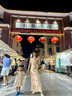UR2025春季新款女裝波嬉風(fēng)蕩領(lǐng)浪漫印花吊帶連衣裙UWG750028 粉橙色 (偏長(cháng)) S 曬單實(shí)拍圖