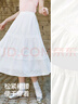 森馬（Semir）半身裙女松緊腰A字裙氣質(zhì)夏季2025拼接蕾絲波點(diǎn)長(zhǎng)裙109325120005 曬單實(shí)拍圖