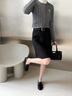 妙麗（Millies）品牌低跟樂福鞋女通勤工作休閑小皮鞋2025新款透氣單鞋女士豆豆鞋 黑色 36 (230mm)  標(biāo)準(zhǔn)碼 曬單實拍圖