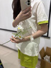 ubras水果系列滿(mǎn)印全棉短袖長(cháng)褲家居服套裝女士睡衣女 冰藍綠 XL 曬單實(shí)拍圖