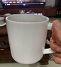 上下一白 500毫升泡茶杯帶蓋帶濾德化白瓷大容量馬克杯水杯辦公室功夫茶杯 單杯+蓋+濾 曬單實拍圖