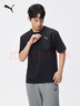 彪馬（PUMA）純棉寬松圓領(lǐng)休閑短袖T恤男新款夏季百搭運動(dòng)上衣678357 黑色-01 S (170/92A) 曬單實(shí)拍圖