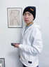 JEEP帽子男士冬季毛線帽巴拉克拉法帽保暖棉帽子男針織帽冷時(shí)尚大頭圍 黑色【加厚針織帽】 曬單實(shí)拍圖