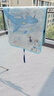 babycare嬰兒抑菌涼席寶寶透氣冰絲席兒童幼兒園可水洗鯨魚(yú)噴泉56*100CM 曬單實(shí)拍圖
