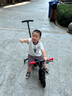 納豆（nadle）兒童自行車3一6歲寶寶二合一平衡車1-3歲小孩童車男女童腳踏車 高貴紅推桿款 12寸（建議身高105cm以下購(gòu)買） 曬單實(shí)拍圖