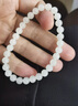 豆蔻時(shí)光精品6mm和田玉白玉手串 高水頭玉石圓珠玉石手串女士款 曬單實(shí)拍圖