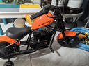 暴風騎士兒童電動摩托車小哈雷童車玩具兩輪小電摩C12探索版橙色生日禮物 曬單實拍圖
