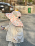 眺德高兒童遮陽(yáng)帽夏季寶寶男童女童透氣網(wǎng)格太陽(yáng)帽戶外登山沙灘大帽檐 淺粉色 曬單實(shí)拍圖
