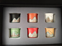 京東京造茶杯套裝手繪釉畫(huà)彩茶具六色功夫茶杯節(jié)日伴手禮送禮【禮盒裝】 曬單實(shí)拍圖