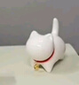 蘇氏陶瓷（SUSHI CERAMICS）羊脂玉瓷茶具配件茶寵致白小貓咪 曬單實拍圖