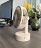 那時(shí)?？沙潆婏L(fēng)扇USB桌面臺式小型電扇辦公室靜音大風(fēng)渦輪鋰電池便攜小風(fēng)扇家用宿舍可搖頭臺扇 充電款（充插兩用） 曬單實(shí)拍圖