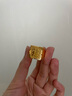 星卡龍黃金福字戒指999足金包足銀大氣男士實(shí)心可調節戒子生日送爸爸禮 福字戒指-包金1.2克 曬單實(shí)拍圖