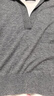 MO&Co.針織衫POLO領(lǐng)2025春新品原創(chuàng  )LOGO輕柔寬松休閑風(fēng)MBE1SWTT01 中花灰色 S 160 曬單實(shí)拍圖