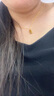 中國黃金（CHINA GOLD）暴富小金條黃金項(xiàng)鏈女足金套鏈金磚吊墜紀(jì)念情人節(jié)生日禮物送女友 【今/次日達(dá)】小金條約3.2g+玫瑰禮盒（O字鏈） 曬單實(shí)拍圖
