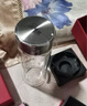 希諾抗菌玻璃杯雙層隔熱水杯男高檔辦公車(chē)載泡茶杯子X(jué)N-1938煙灰390mL 曬單實(shí)拍圖