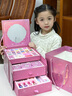 煦凜兒童化妝品玩具套裝女孩的生日禮物小孩公主彩妝盒指甲油 精美手提禮盒-【精致美妝手提箱a 曬單實拍圖