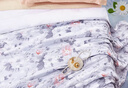 富安娜床上四件套 60s天絲夏天套件 100%萊賽爾纖維涼感印花床上四件套 230*229cm家居館 曬單實(shí)拍圖