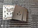 飛利浦（PHILIPS）開(kāi)關(guān)插座家用恒曦86型空調(diào)一開(kāi)雙控網(wǎng)絡(luò)面板深灰色 空調(diào)三孔16A帶開(kāi)關(guān) 插座 曬單實(shí)拍圖