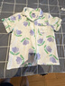 古今（GUJIN）春夏上新【100%純棉】睡衣女棉紗家居服可外穿睡褲清新大碼套裝L 曬單實拍圖