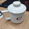 國濤骨瓷會(huì )議杯辦公金邊茶杯陶瓷辦公杯定制logo帶蓋純白介杯印字水杯 自在杯 曬單實(shí)拍圖