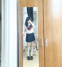 斤慕日系學(xué)院風(fēng)水手服jk制服套裝甜美可愛學(xué)生班服短袖襯衫百褶裙套裝 短袖上衣+短裙套裝(送紅領(lǐng)結(jié)) M 曬單實(shí)拍圖