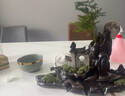 流水趣陶瓷創(chuàng)意流水器造水景配件假山石槽魚缸循環(huán)擺件過濾裝飾 皓月千里(小號缸40cm套組） 曬單實拍圖
