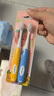 皓齒健兒童軟毛牙刷3-12歲（雙支裝）刷絲纖細(xì)柔軟硅膠握柄防滑小刷頭 曬單實(shí)拍圖