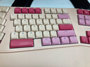 山業(yè)（SANWA）人體工學(xué)機械鍵盤(pán)MK8 無(wú)線(xiàn)藍牙有線(xiàn)三模 3區分體式 gasket4層消音 104鍵熱插拔客制化RGB 辦公游戲 櫻落粉 | 高特紅軸矮軸【踩雪音】 曬單實(shí)拍圖