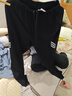 艾倫伯頓跑步套裝女速干衣冰絲運動瑜伽服大碼夏季寬松短袖晨跑健身衣服 燕麥灰兩件套【顯瘦 速干】 M 【110-125斤】 曬單實拍圖