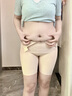 婷美高腰塑身提臀收腹褲女夏強力收小肚子收腰束腹美體塑形安全褲 【拉鏈+排扣雙重收腹】膚色 L 【建議重100-115斤】 曬單實(shí)拍圖