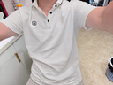 杰克·瓊斯（JACK&JONES）男裝25年涼感POLO衫男士翻領(lǐng)短袖T恤夏季潮流商務(wù)休閑高端半袖 A06本白色 常規(guī) L 曬單實(shí)拍圖
