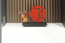 赟婭稱心如意招財(cái)葫蘆擺件高檔客廳玄關(guān)電視柜裝飾品喬遷新居開(kāi)業(yè)禮物 葫蘆元寶福字屏風(fēng)【紅色】 曬單實(shí)拍圖