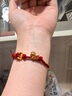 中國黃金（CHINA GOLD）黃金轉(zhuǎn)運(yùn)珠手鏈足金小馬錢幣轉(zhuǎn)運(yùn)珠馬上有錢硬金琺瑯彩男女禮物 轉(zhuǎn)運(yùn)珠/約0.66g 曬單實(shí)拍圖