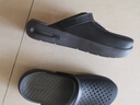 卡駱馳crocs舒樂洞洞鞋沙灘鞋男鞋包頭女鞋拖鞋|209964 黑色-001 44 (280mm) 曬單實拍圖