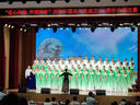 大合唱團演出服主持指揮鋼琴演奏高端亮片晚禮服女修身顯瘦合唱服 星空款新款上新 2XL 曬單實(shí)拍圖