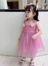 G.duck女童連衣裙夏季2025新款甜美洋氣兒童女寶寶吊帶花朵公主紗裙夏裝 粉色【吊帶裙】 80 cm 【建議身高75左右】 曬單實(shí)拍圖