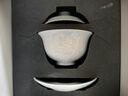 景德鎮(zhèn)陶瓷茶具套裝影青雕刻蓋碗茶杯茶具整套過節(jié)送禮長輩高檔禮品禮盒 遠山茶具套組-影青 6頭 曬單實拍圖