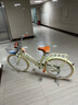 飛鸰星馳自行車女式城市輕便單車24寸26女士通勤車青少年學(xué)生男式上班成人 青黃色*充氣胎單速 26英寸 曬單實拍圖