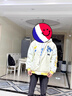卡圖弛美式國潮刺繡棒球服夾克男春秋季復古寬松休閑外套痞帥高街上衣服 杏色 XL 曬單實拍圖