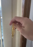 京佳三生三世金包銀手鐲女實(shí)心素圈手環(huán)單圈疊戴包金鐲子結(jié)婚三金禮物 三生三世手鐲 54圈口  1.5克金 曬單實(shí)拍圖