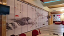 酒店活動(dòng)隔斷墻包間宴會(huì )廳飯店展廳移動(dòng)屏風(fēng)辦公室隔斷折疊推拉門(mén) 75型基層板 曬單實(shí)拍圖