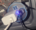 夢多福車載逆變器12v24v轉(zhuǎn)220v杯型200W汽車充電器點(diǎn)煙器電源轉(zhuǎn)化器插頭 八孔數(shù)顯款【QC3.0快充+Type-C+點(diǎn)煙孔】 12伏24伏汽車貨車多功能大功率車用插排 曬單實(shí)拍圖