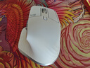 羅技（Logitech）大師系列 MX Master 3S 無(wú)線藍(lán)牙鼠標(biāo) 人體工學(xué) 辦公 靜音鼠標(biāo) 高端 珍珠白 帶無(wú)線接收器 曬單實(shí)拍圖