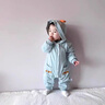 G.DUCKKIDS小黃鴨童裝嬰兒衣服秋季新生兒連體衣長袖外套春秋滿月寶寶外出服 綠色 73cm 73尺碼7-9個月建議寶寶13-1 曬單實(shí)拍圖