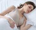 DOMIAMIA哺乳內(nèi)衣孕婦產(chǎn)后喂奶文胸防下垂文胸前開口無鋼圈托聚攏胸罩 晚柔護(hù)-梔子白【裸感貼身 深睡一整夜】 L 曬單實(shí)拍圖