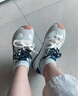 百思圖【張予曦同款】小彩糖內(nèi)增高德訓鞋歪頭休閑阿甘鞋女 米色 36 曬單實拍圖