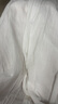無(wú)印良品（MUJI）女式 強(qiáng)捻 抽褶裙 長(zhǎng)半身裙女裙子女裝格子裙25年夏季BE1VEC5S 米白色 L （165/70A） 曬單實(shí)拍圖