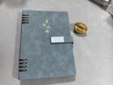 【全網(wǎng)低價】ujia 活頁筆記本本子文具商務(wù)辦公記事本加厚可拆卸皮面會議記錄本高顏值日記本可定制 灰藍(lán) 曬單實拍圖