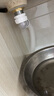潛水艇雙面盆下水管Y形三通 臺(tái)盆洗手盆臉盆洗衣柜二合一排水管道 下水管+彈跳下水器溢水口套裝 曬單實(shí)拍圖